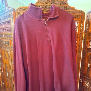 Burgundy Quarter Zip Sweatshirt